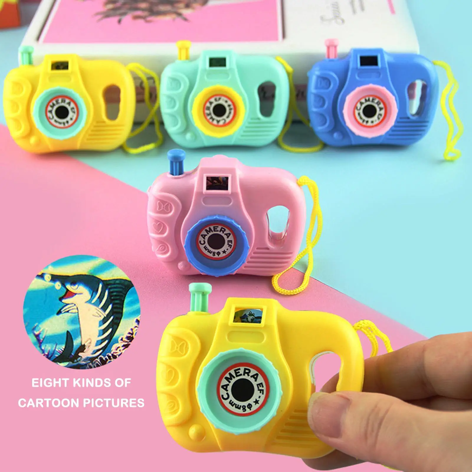 

5Pcs Children Camera Toy Projection Camera Toys Kids Mini Simulation Digital Camera Toy Gift Children Educational Gifts