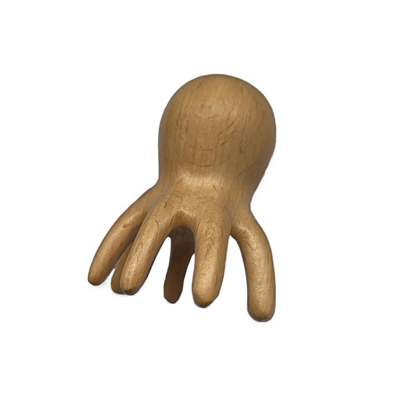 Массажная расческа-Осьминог из сандалового дерева