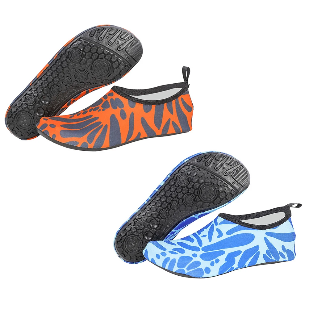 

Нескользящая обувь унисекс для пляжа и воды, дышащие быстросохнущие эластичные шнурки для плавания и снорклинга