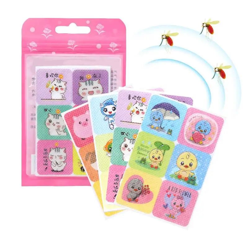 

Anti-Mosquito Stickers Plant Essential Oil Travel Anti-Mosquito Stickers For Children Adult Cartoon Various Uses Mosquito Patch