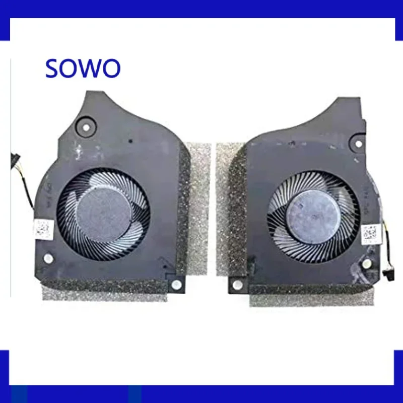 Сменный новый вентилятор охлаждения процессора и графического для Dell G5-5590 G7-7590
