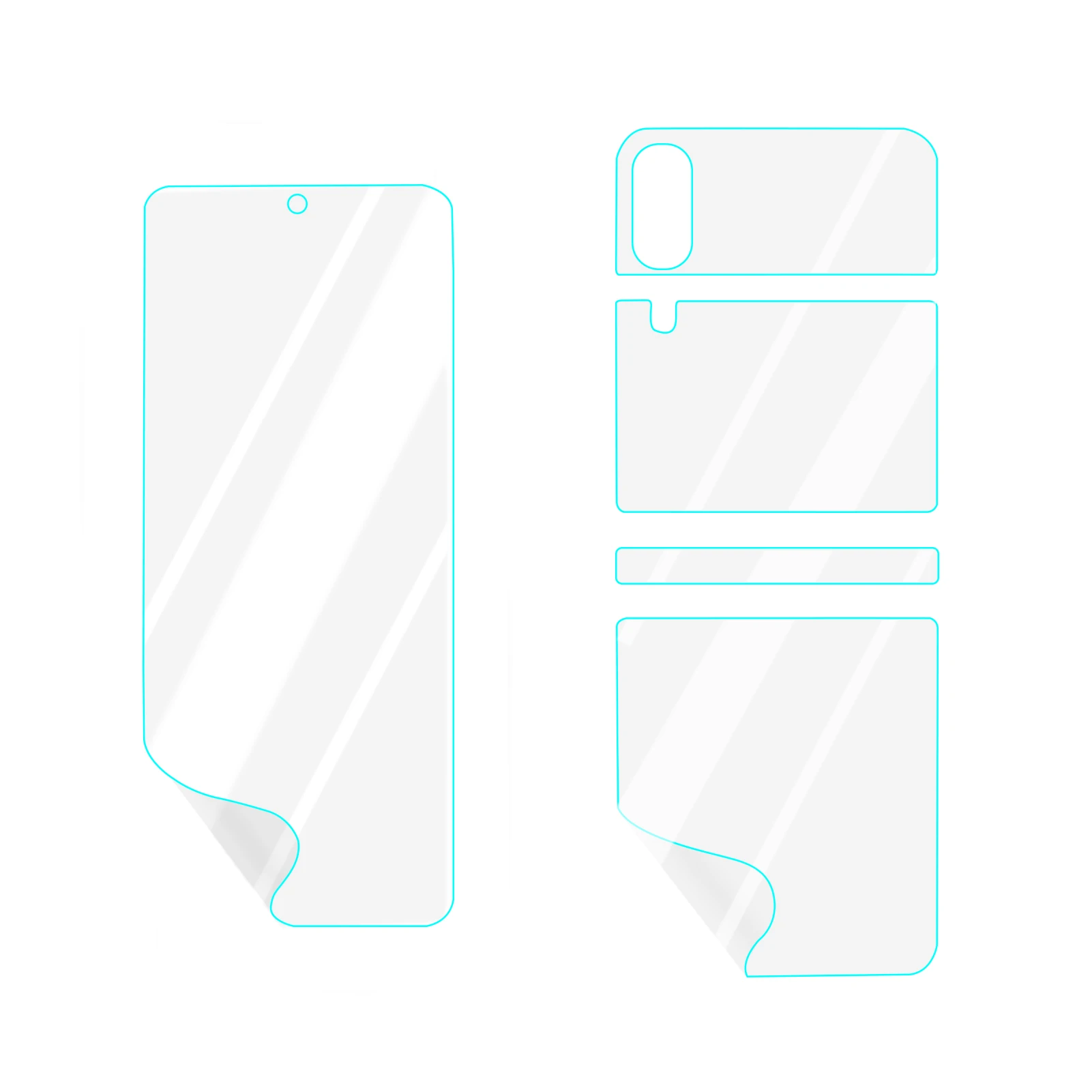 

Screen Protector For Galaxy HD Full Covered High Touch Sensitivity Film Front Back Screen Protection Cover Anti-Scratch