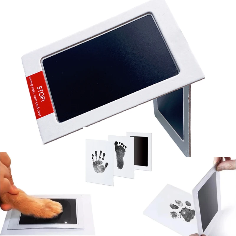 

Бесконтактная Накладка для штампов для домашних питомцев, собак, кошек, детей, Нетоксичная и беспорядка фоторамка для новорожденных сувени...