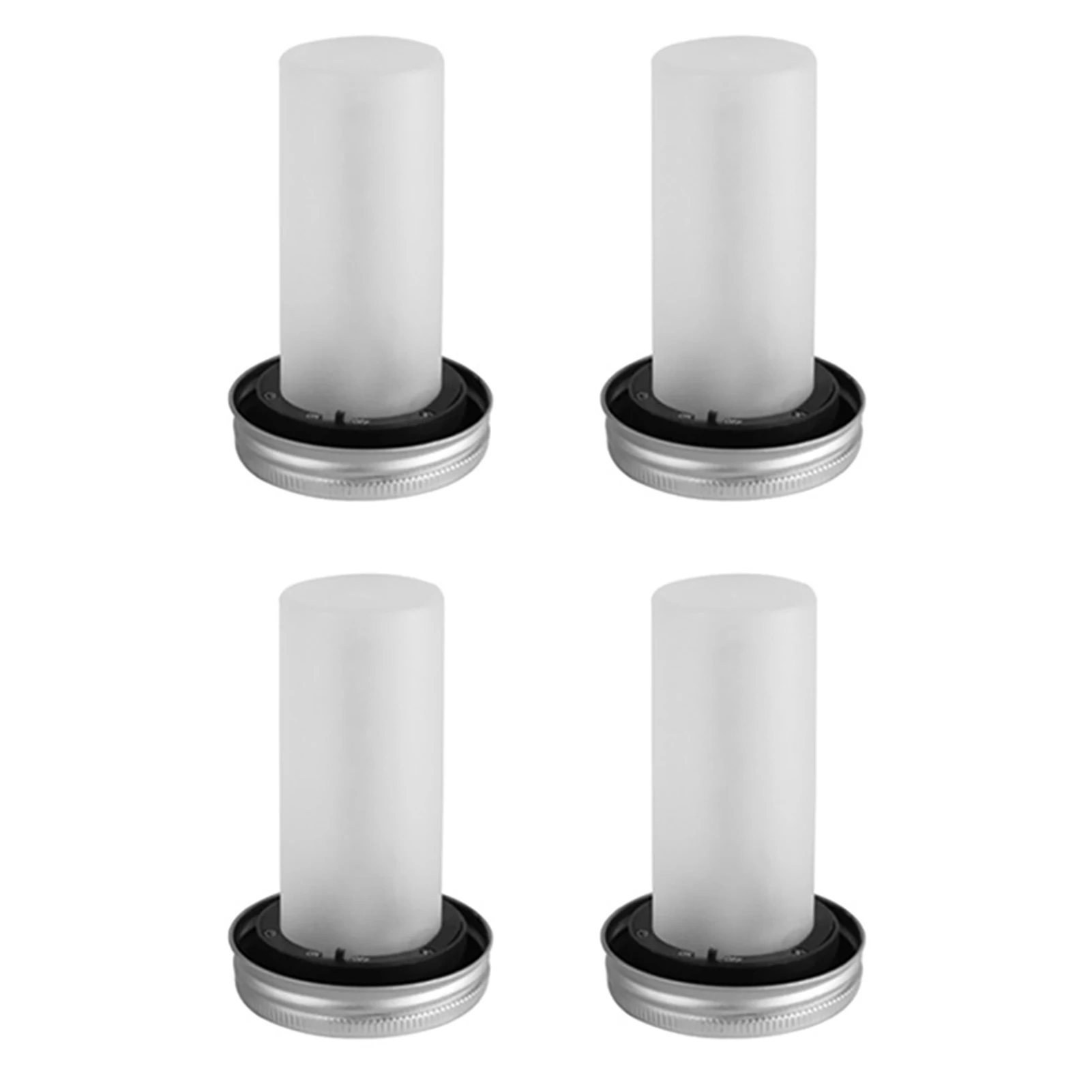 

4pcs Bottle Lid Light Simulation Flame No Jar Holiday Christmas Party Garden Solar Powered LED Waterproof Home Decor Fairy Lamp