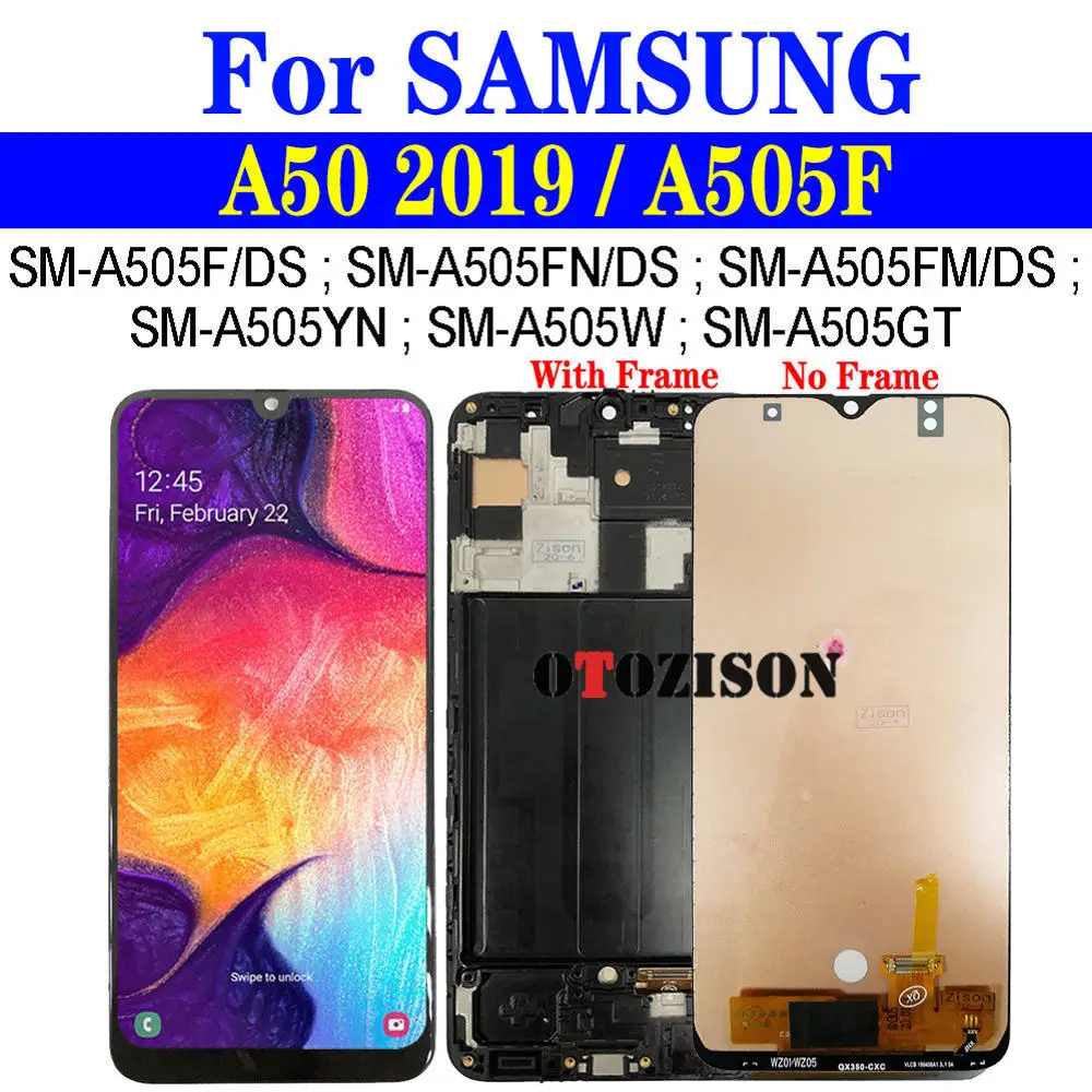 ЖК-дисплей Incell A505F A505FN с рамкой для Samsung Galaxy A50 2019 дисплей A505FM A505YN A505W сенсорный экран дигитайзер в сборе