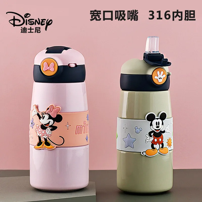 

Disney Children's Wide Mouth Straw Thermal Insulation Cup 316 Stainless Steel Cute Water Bottle Hydro Flask Thermos