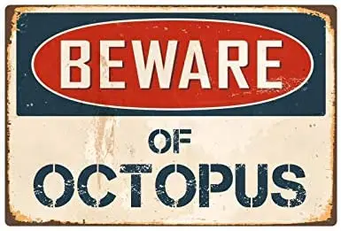 

Остерегайтесь винтажной лампы-осьминога, модель VS302, виниловая лампа-знак