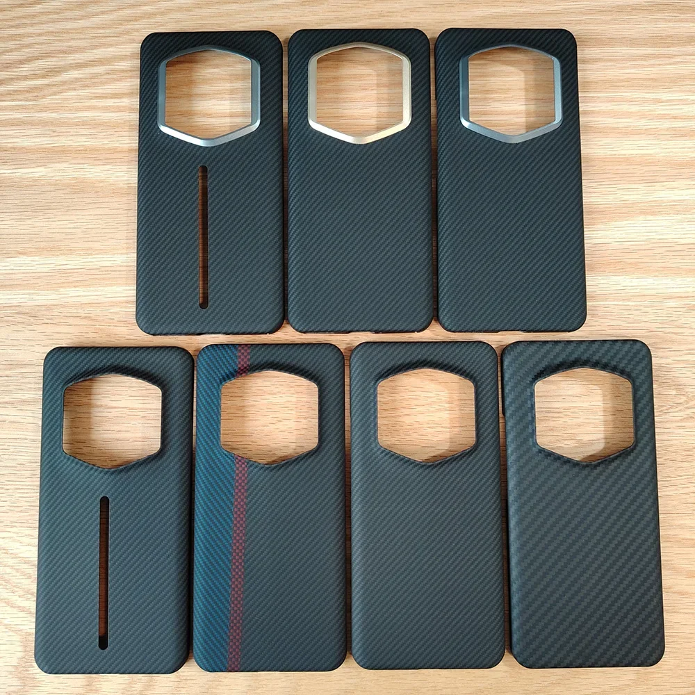 Черный чехол HKAB для Honor Magic6 RSR кевларовое углеродное волокно арамид беспроводная