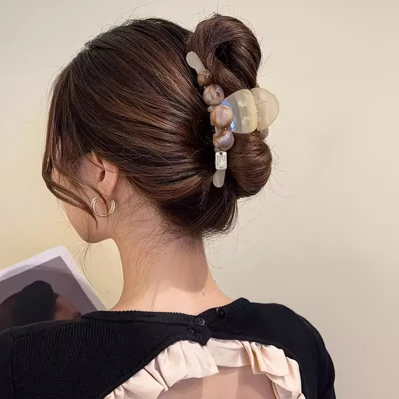 

Корейский женский большой геометрический зажим для волос, летняя Элегантная Модная задняя часть головы, зажим для конского хвоста, аксессуары для волос