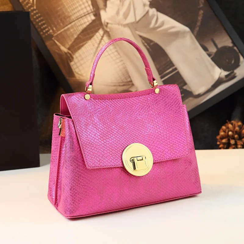 

Роскошная Модная брендовая кожаная женская сумка, трендовые дизайнерские дамские сумочки, маленькая сумка через плечо, лазерное ремесло, сумки с ручками сверху