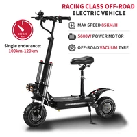 5600w 60v18ah foldable off road electric scooter adult with seat 85kmh 11inch 50km range