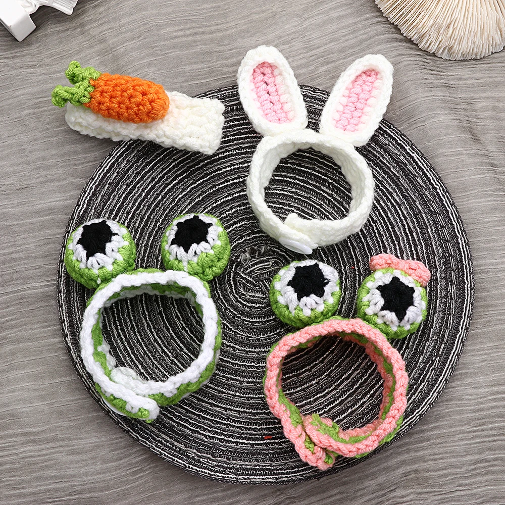 

Girls Child Creative Jewelry Rabbit Ear Wool Knitting Frog Woven Bracelet Cute Animal