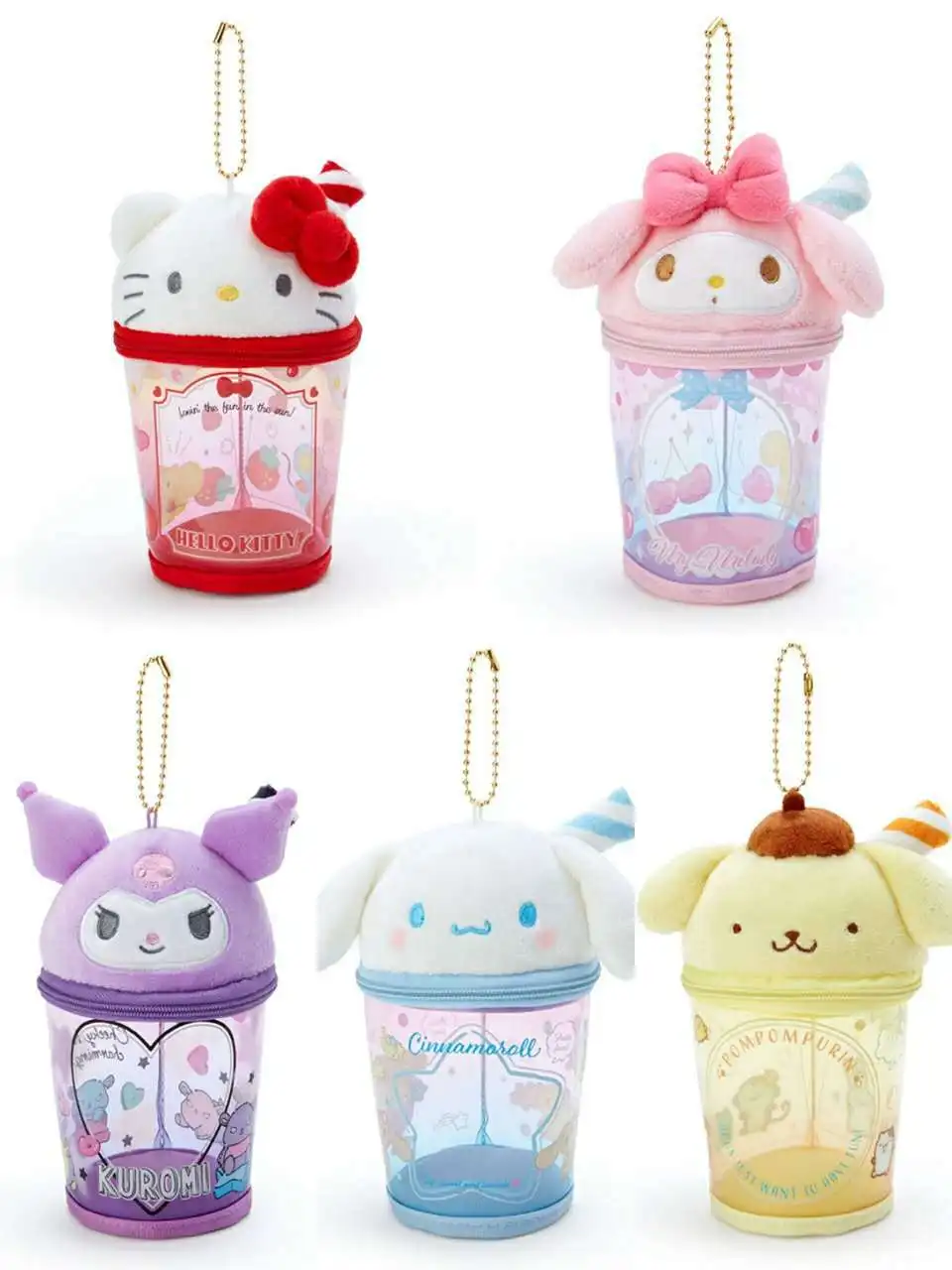 

Аниме Кошелек для монет Cinnamoroll Kuromi KT Pom Purin Melody F0060, мультяшный кошелек для денег, кошельки, сумка для хранения ключей, подарки на день рождения