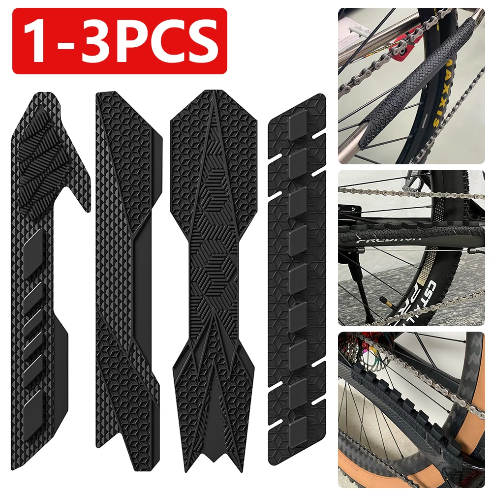 

ENLEE 3D Silicone MTB Bike Chain Posted Guards Frame Scratch-Resistant Protector Bicycle Care Guard Cover Cycling Accessories