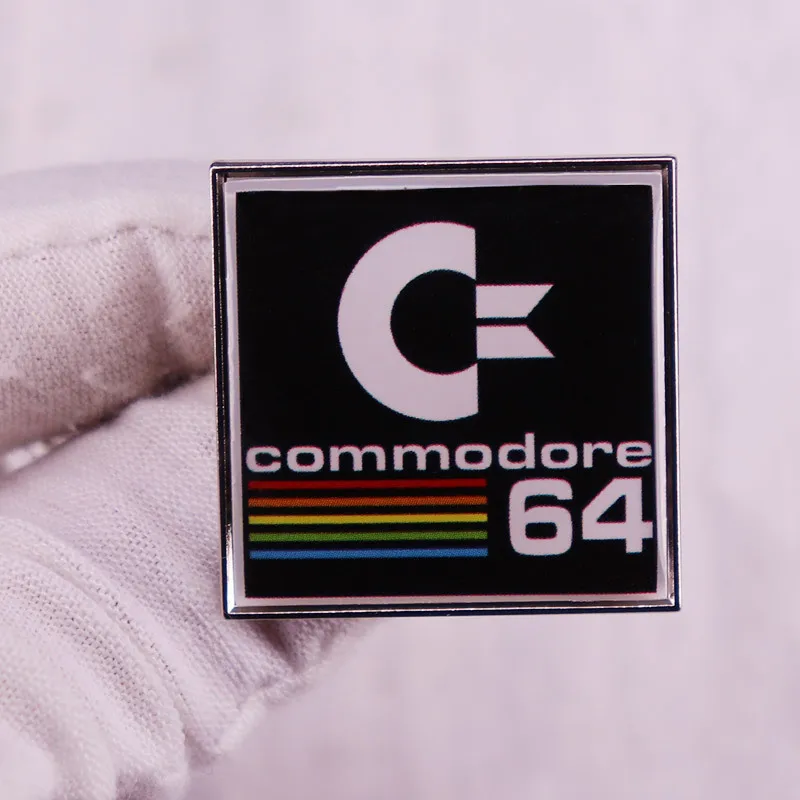 

Commodore 64 Sign Enamel Pin Wrap Clothes Lapel Brooch Fine Badge Fashion Jewelry Friend Gift