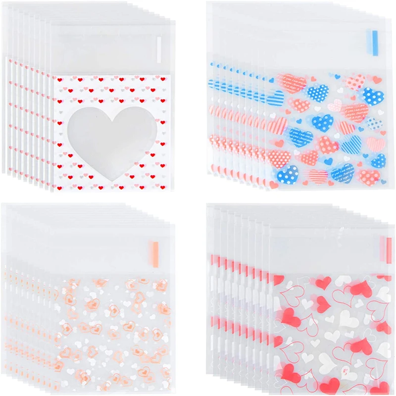 

100pcs Plastic Pouch Sachets Bag For Empty Pocket Imitation Jewelry Packing Packaging Small Businesses Organizations Supplies