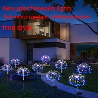 solar led light outdoor fireworks lights dandelion lamp garden lights outdoor light garland balcony patio gazebo country house