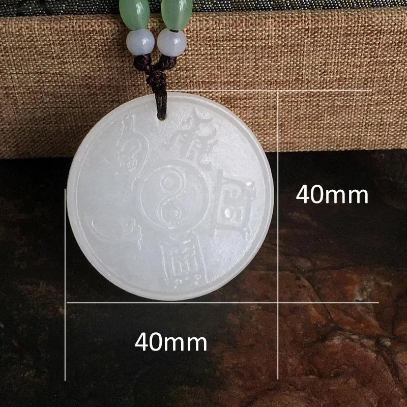 Лидер продаж натуральный ручной вырез афганский нефрит бренд юаня Taoist Talisman