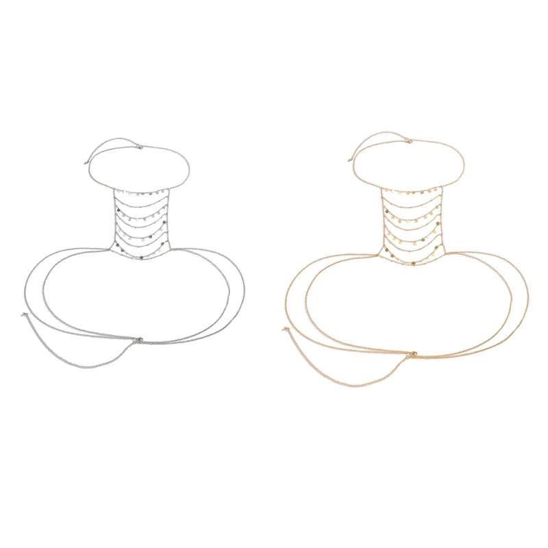 

F42F цепочка для тела ювелирные изделия для женщин сексуальный костюм кисточка цепочка с блестками жгуты подарок для женщин девочек