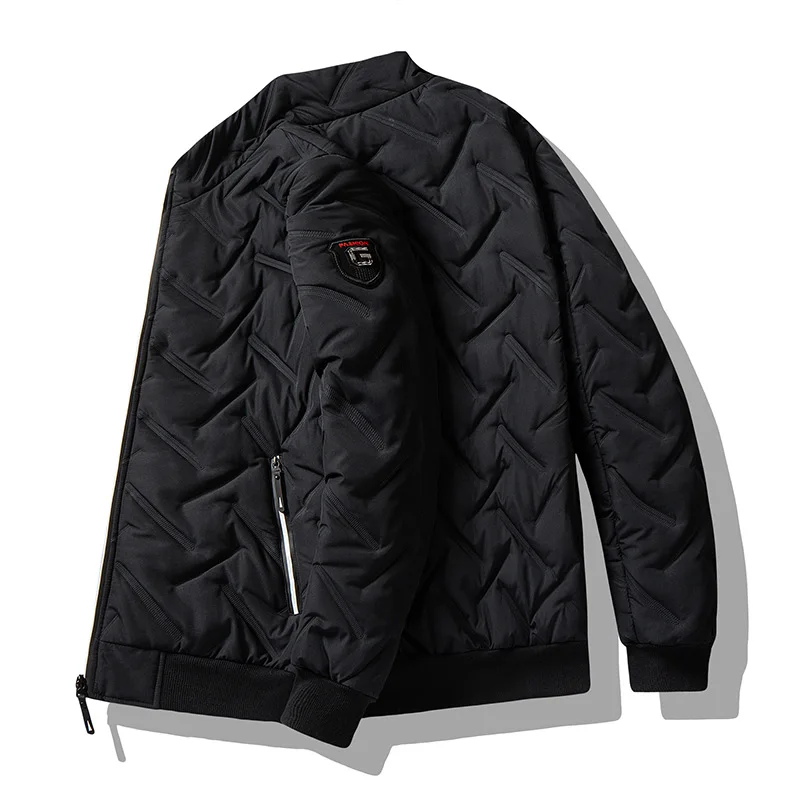 Winter New Men Parkas Coat Casual Jacket Thick Warm Fashion Mens Parkas Jacket Waterproof Zip Streetwear Oversized Free Shipping