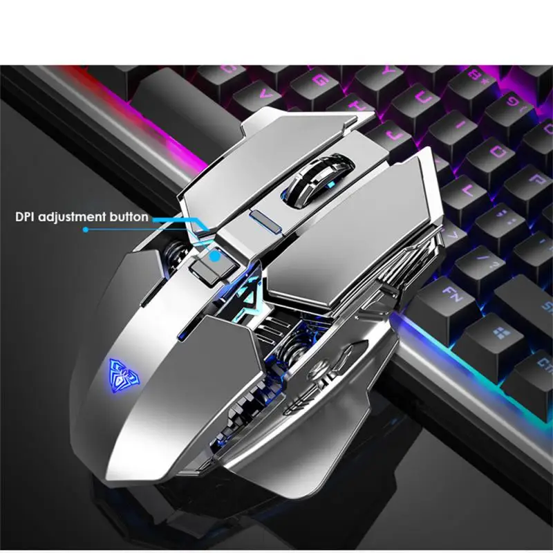 

Office E-games Unlimited Gaming Mouse Office Household 1600dpi Gamer Mice High Resolution Wireless Mouse For Pc Laptop Games