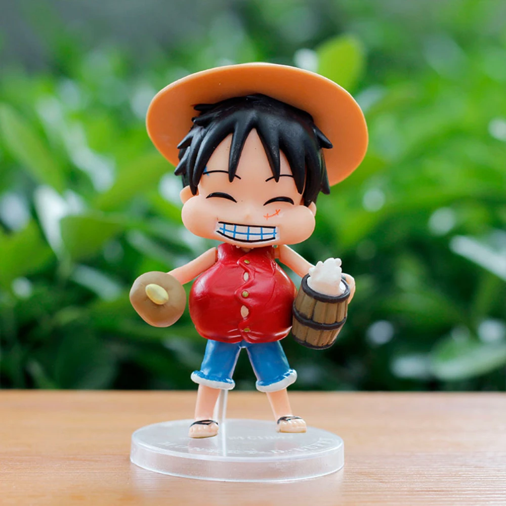 

One Piece 15CM Anime Figure Monkey D. Luffy Q Version Collection Peripheral Desktop Ornament Toys Holiday Child Gift PVC
