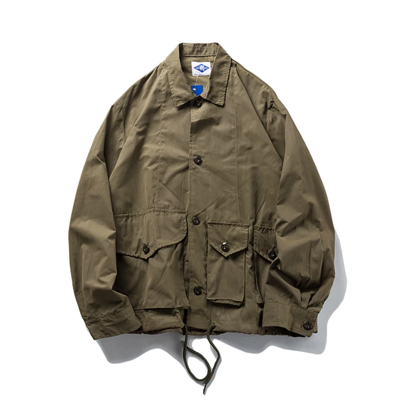 Японская модная ретро куртка Madness молодежная ветровка с несколькими карманами и