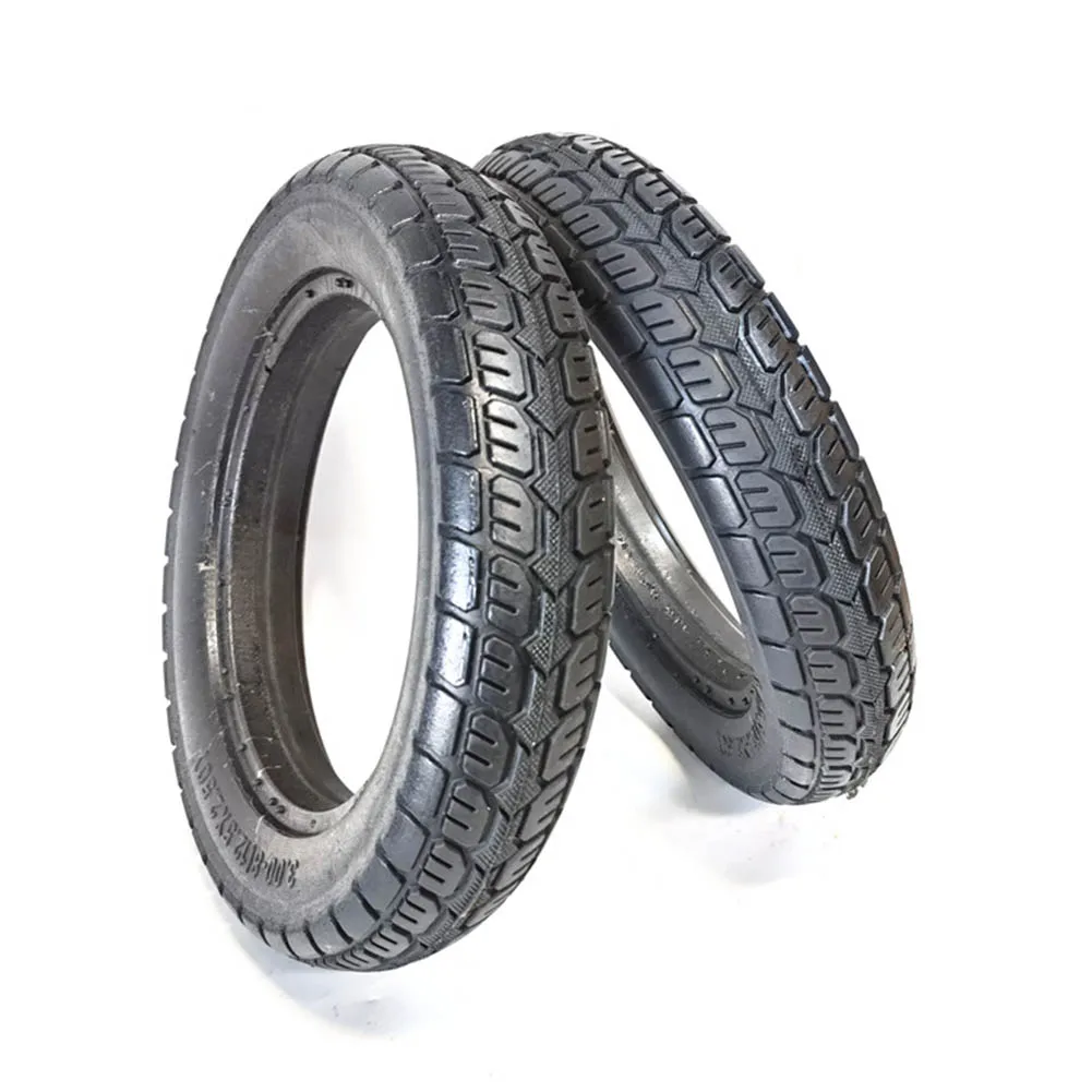 

Solid Tyre Tire 12 1/2X2 1/4 12 Inch 12.5x2.50 Black Durable High Quality Practical Rubber Universal 1180g Hot Sale