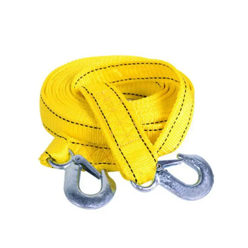 

4M Heavy Duty 5 Ton Car Tow Towing Pull Rope Strap Hooks Van Road Recovery
