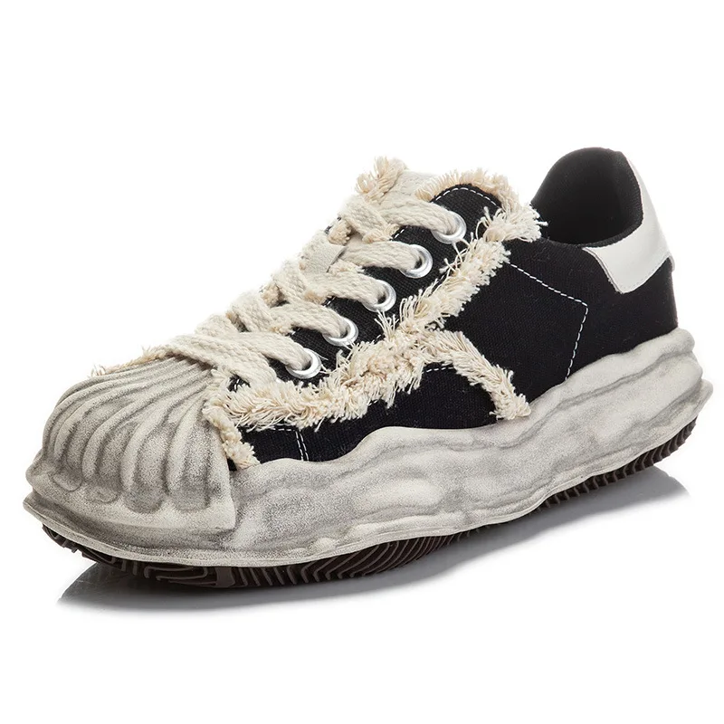 

Женская обувь из воловьей кожи с верхним слоем, новинка весны 2022, обувь с растворением на голове, грязные туфли, обувь для полных, универсаль...