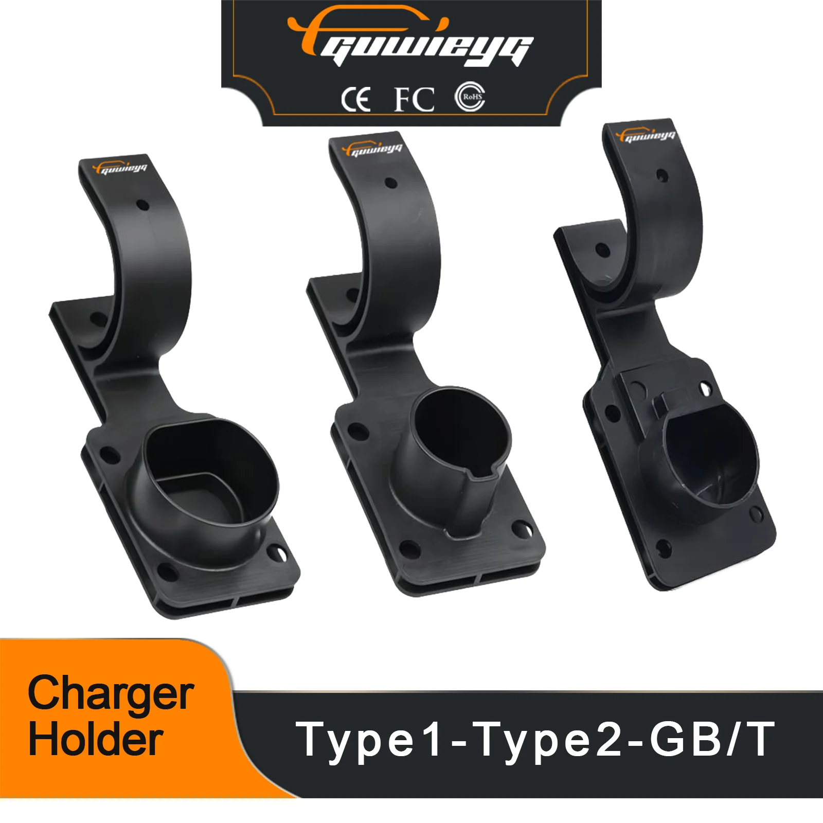 

EV Charger Cable Holder EV Charger Holder For Type1 Type2 GBT Standard EV Charger Hook GUWIEYG