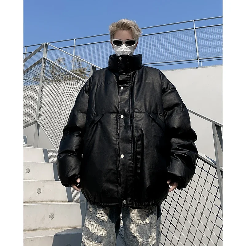 Зимнее высококачественное хлопковое пальто куртка свободного кроя теплая