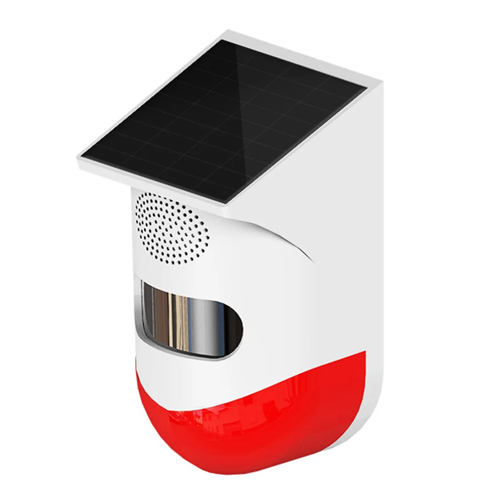 

Body Sensors Home Supply Buzzer Solar Alarm Remote Control Safety Device Solar Powered Strobe Light