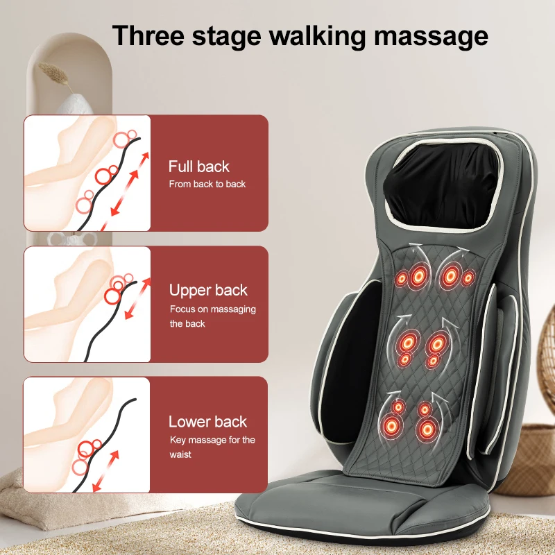 Подушка для массажа шиацу спины и шеи