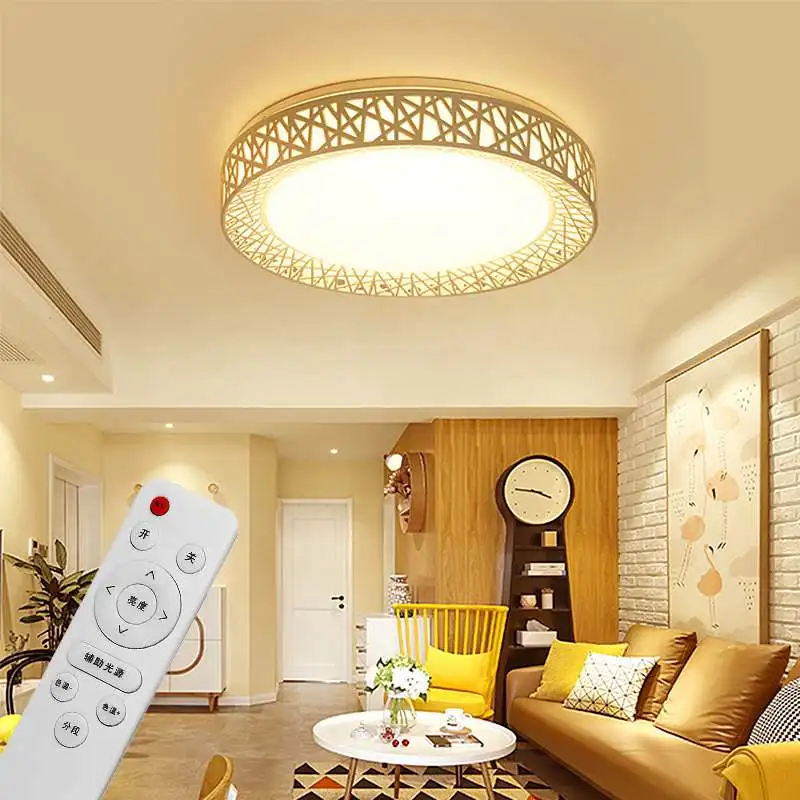 

50CM Intelligent Control Modern LED ceiling Lights Home Lighting Acrylic Music Light Bedroom Smart Ceiling Lamp 80-240V