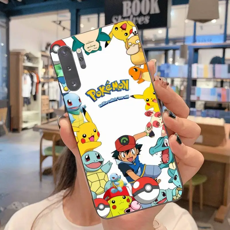 Pokemon Pikachu squirtle Phone Case For Samsung Galaxy Note20 ultra 7 8 9 10 Plus lite M51 M21 M31S J8 2018 Prime