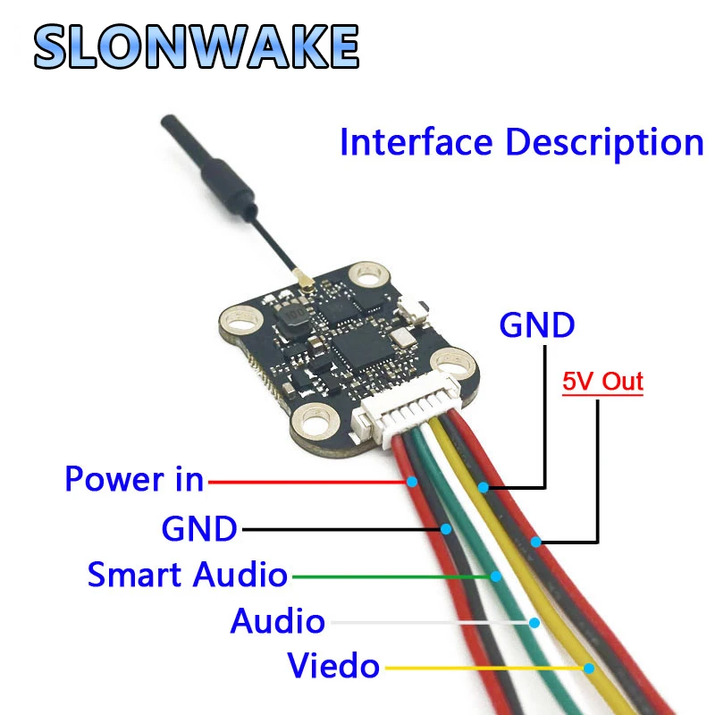 5 8 ГГц 48CH FPV VTX 1 Вт 8G видео передатчик изображения 2-4S 100/200/400 МВт для