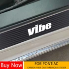 Наклейки на порог двери автомобиля из углеродного волокна для Pontiac VIBE SOLSTICE GTO GRAND PRIX G6 G8 AZTEK, автомобильные аксессуары