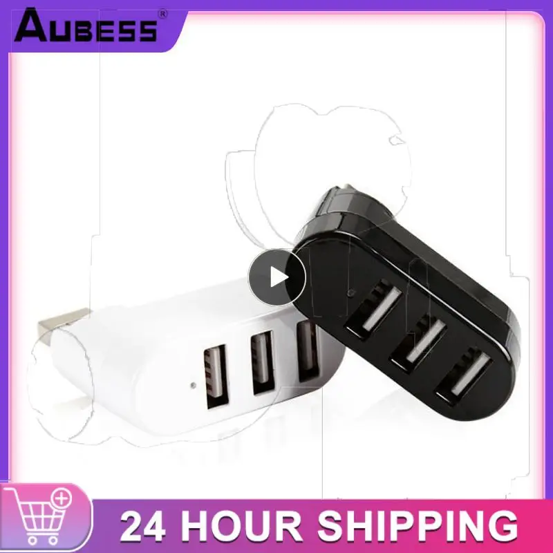 

Portable Rotating Usb Docking Station 3-in1 Extender Hub High Speed Usb Multiport Hub Phone Accessories Universal Usb 2.0