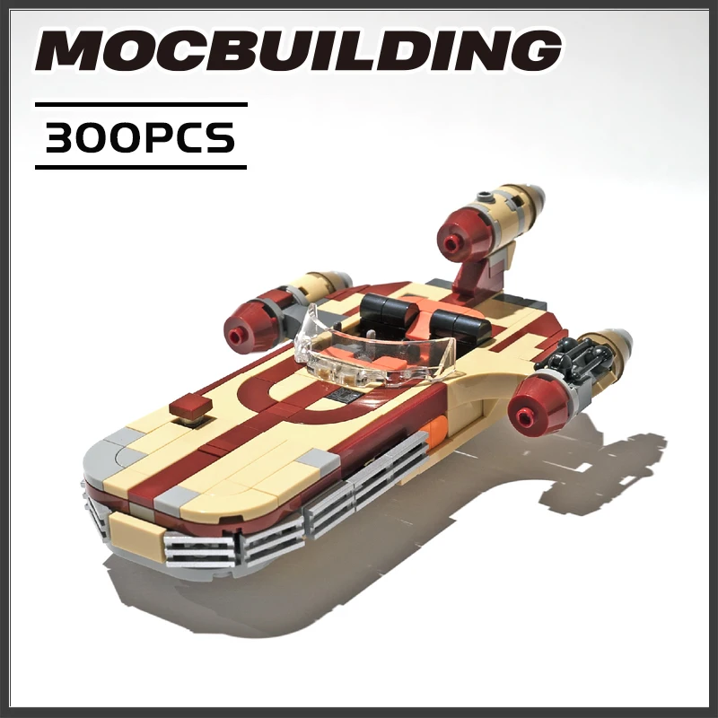 

Space wars series MOC Luke's X-34 Landspeeder Star Building Blocks model Set toys For Children Xmas Gifts