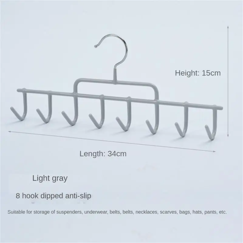 

Scarf Storage Hanger Simple Smooth Plating Surface Easy Storage Iron Strong Load-bearing Capacity Wall Hooks Belt Tie Hook