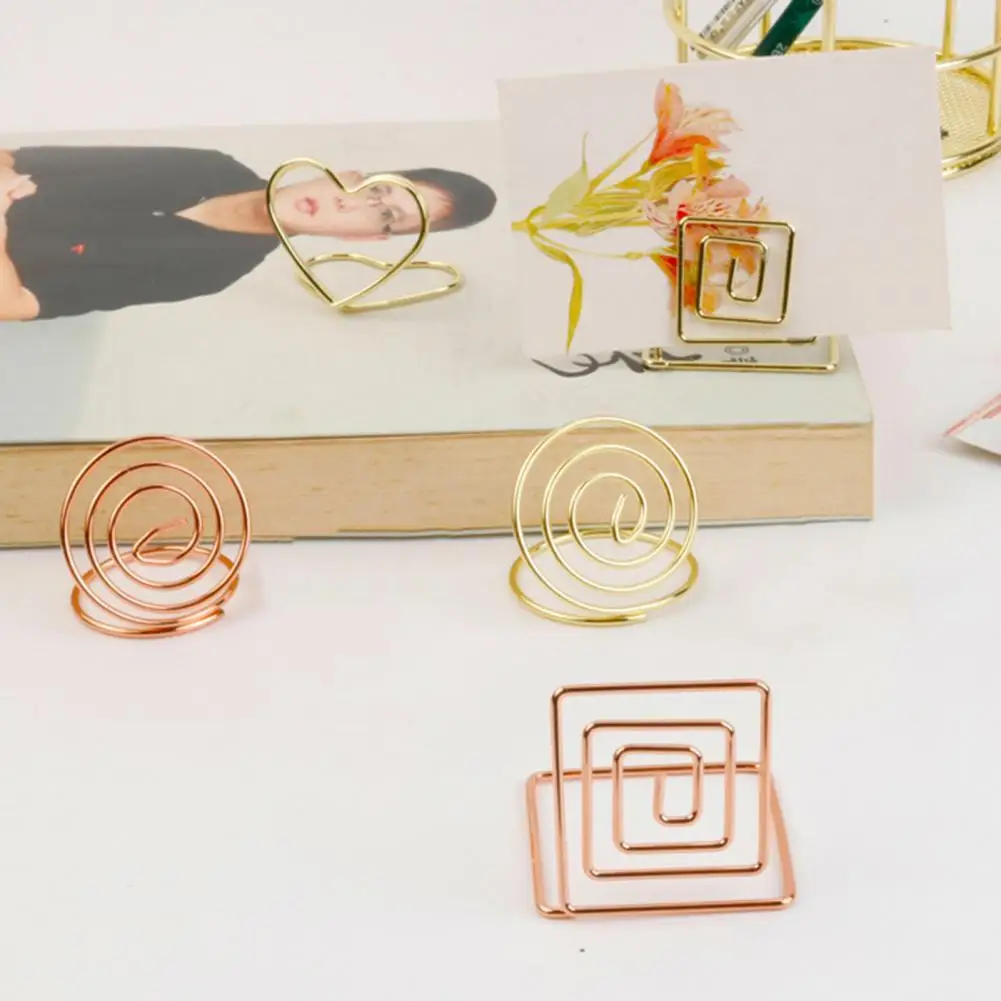 

Memo Holder Carbon Steel Memo Stand Mini Decorative Creative Photo Notes Memo Stand