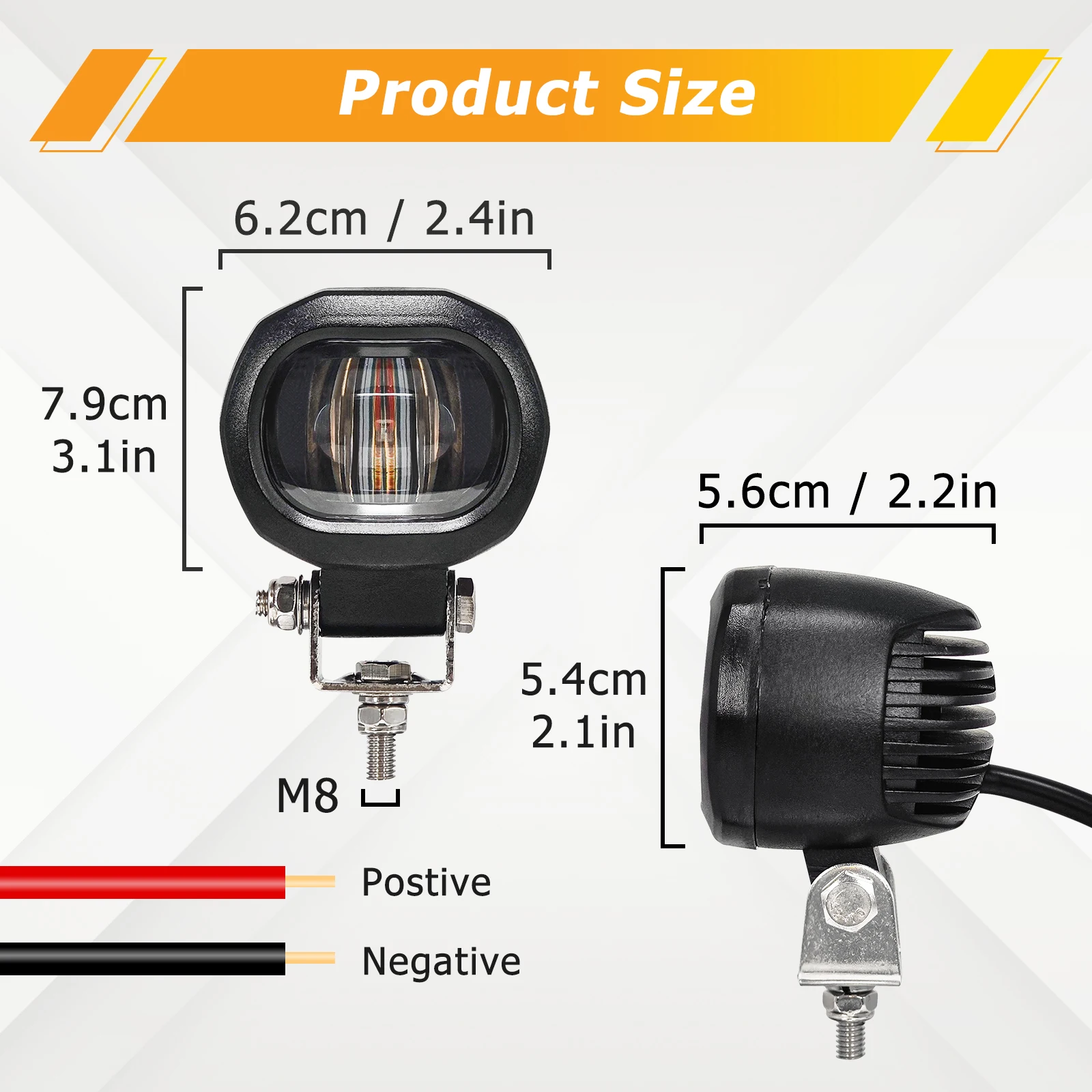 Универсальный мини-светодиодный сигнальный светильник для вилочного погрузчика