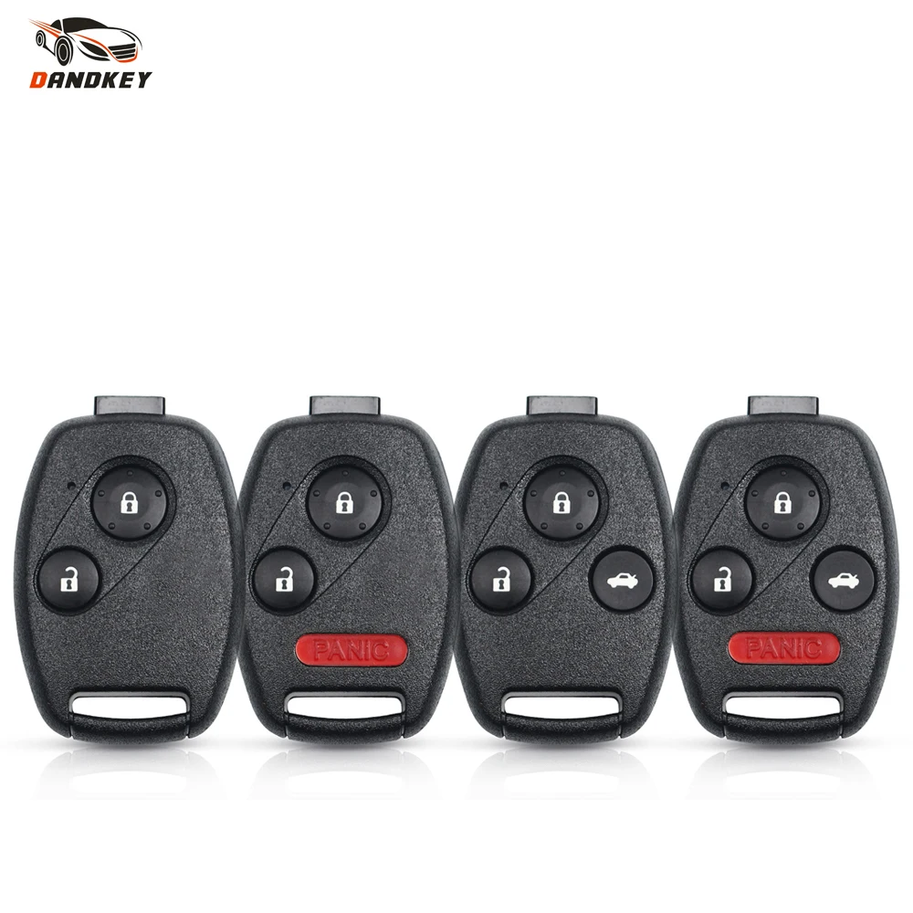 

Dandkey Car Key Remote Fob Cover For Honda Accord CRV Pilot Civic 2003 2007 2008 2009 2010 2011 2012 2013 With Rubber Pad