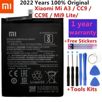100 original new xiao mi bm4f replacement phone battery for xiaomi mi a3 cc9 cc9e cc9 mi9 lite batteries gift tools