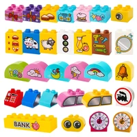 big building base blocks printed patterns accessories cake zoo tools compatible large bricks children kids creativity toys gifts