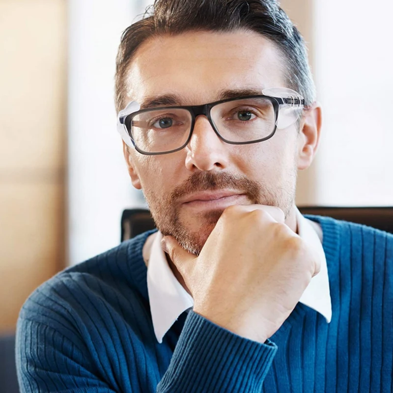 8 пар боковых очков гибкие противоскользящие боковые очки для безопасных