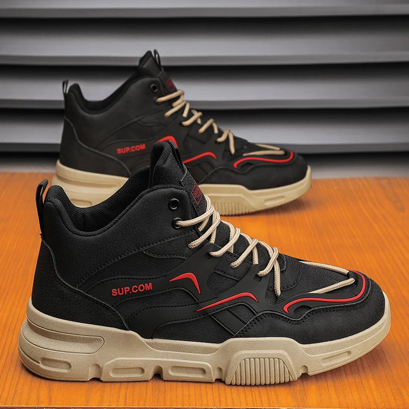 

Autumn and winter new high-top trendy shoes fashion casual board shoes outdoor sports shoes labor protection shoes men's shoes