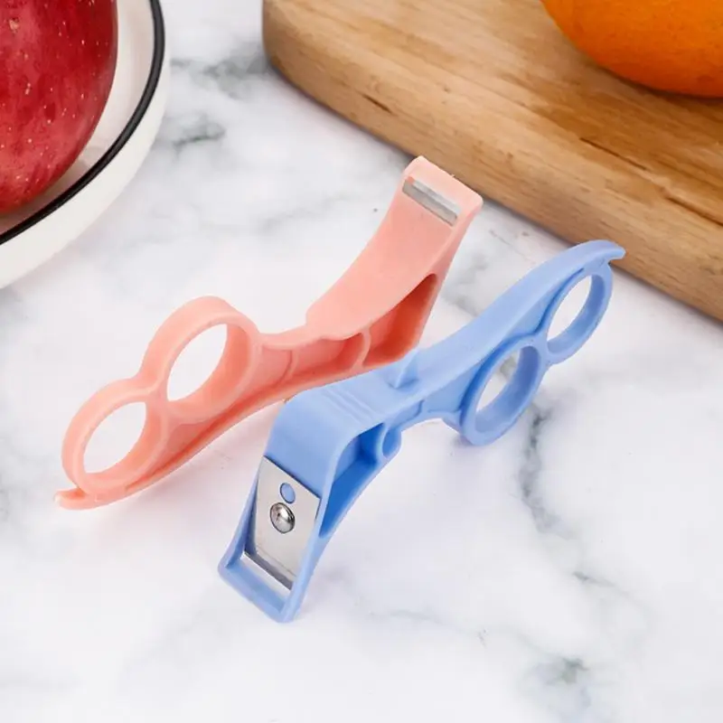 

Fruit Apple Peeler Slicer Cutter Bar Hand Held Pear Peeler Ring Portable Orange Opener 2-in-1 Kitchen Accessories Gadgets