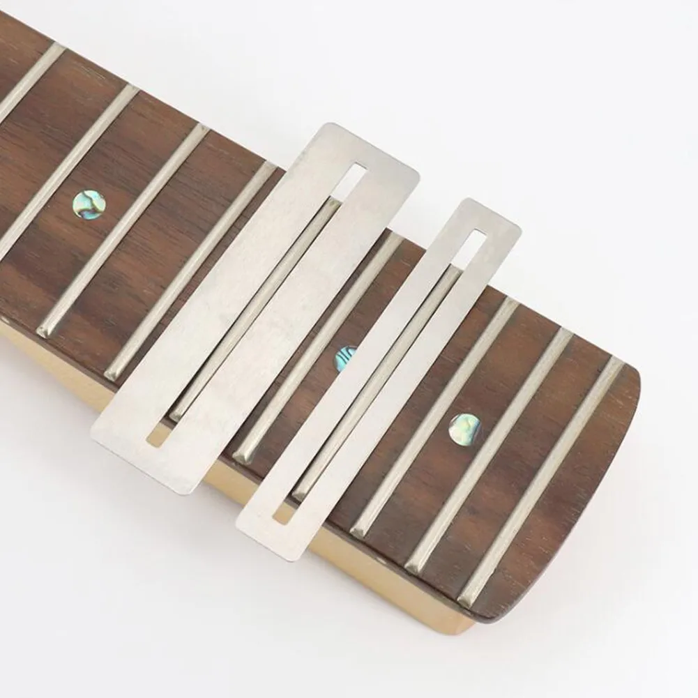 

Stainless Steel Fingerboard Guard 2* 2Pcs For Guitar Bass Fret Protector Guitar Builder Luthier Tools High Quality